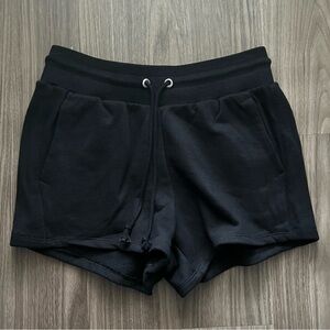 Champion Reverse Weave Black Shorts Size Medium Drawstring Athletic